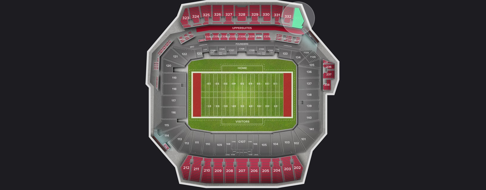 Seat view from Upper