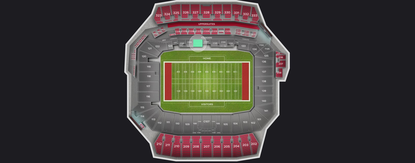 Seat view from Club