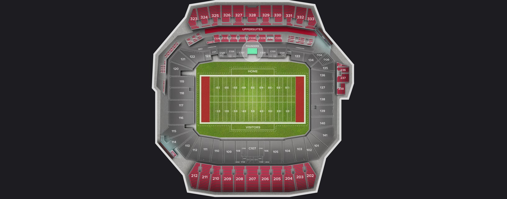 Seat view from Club