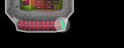 Seat view from Middle