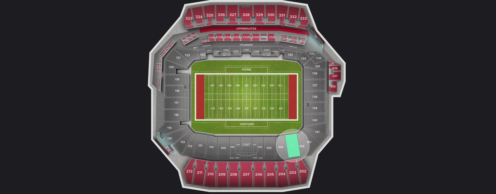 Seat view from Lower