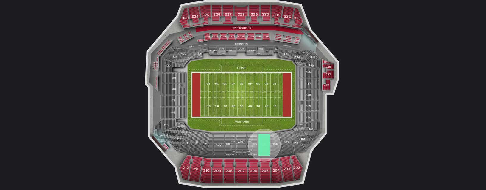 Seat view from Lower
