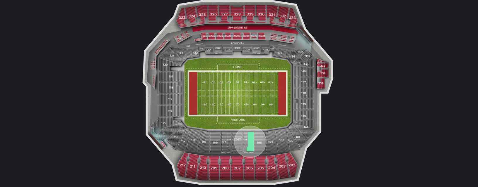 Seat view from Lower