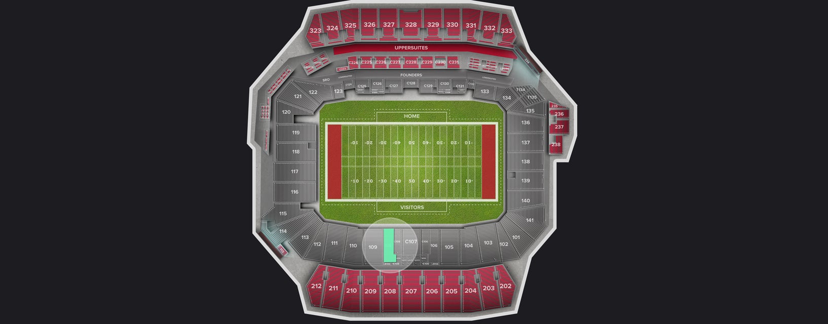 Seat view from Lower