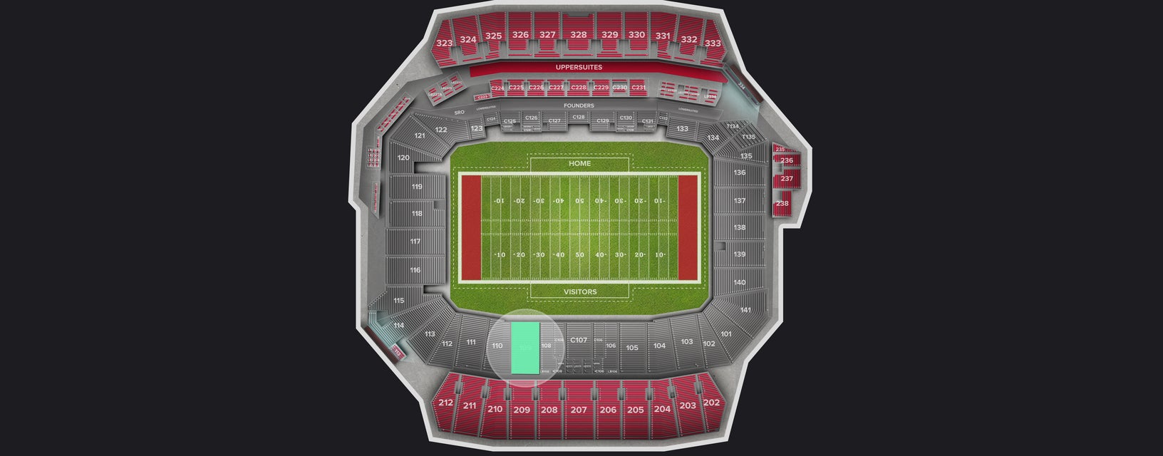 Seat view from Lower