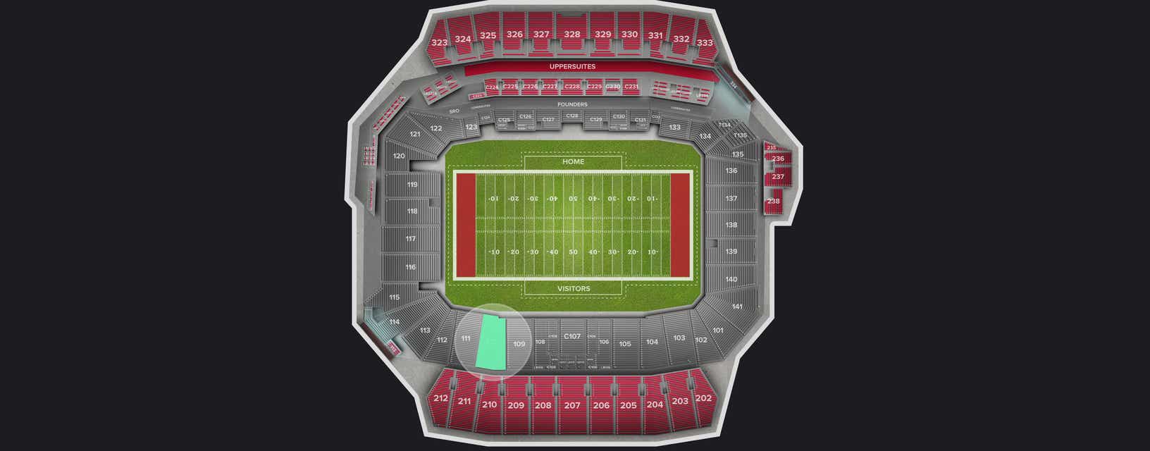 Seat view from Lower