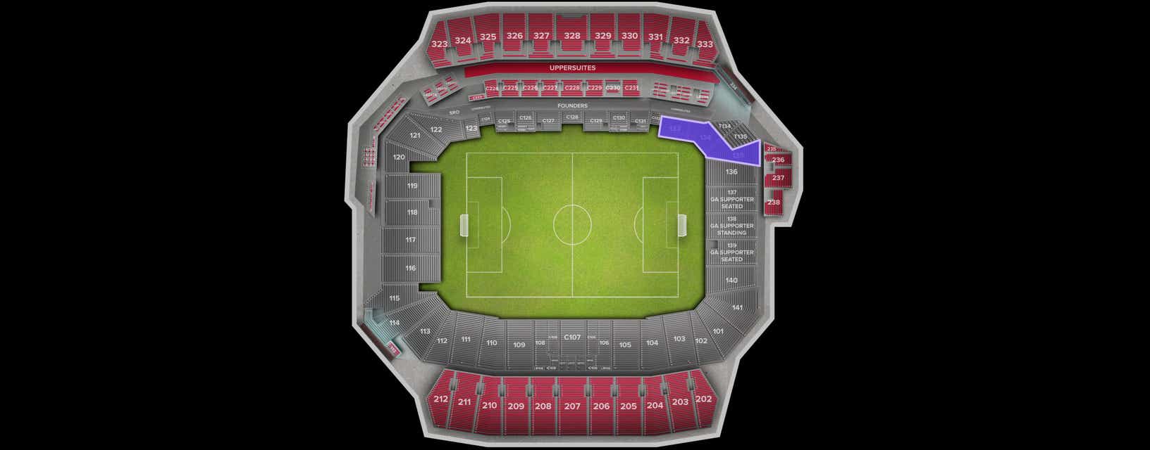 Seat view from Lower Corner