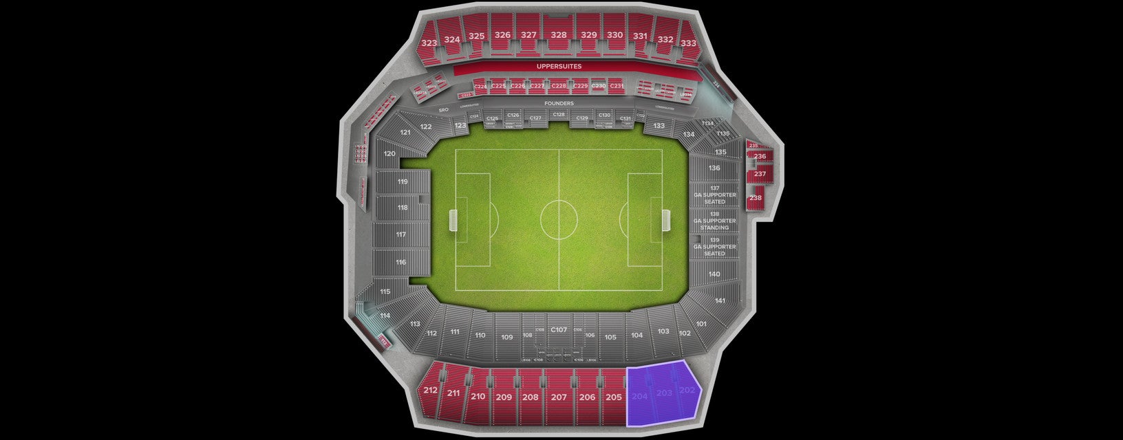 Seat view from Upper