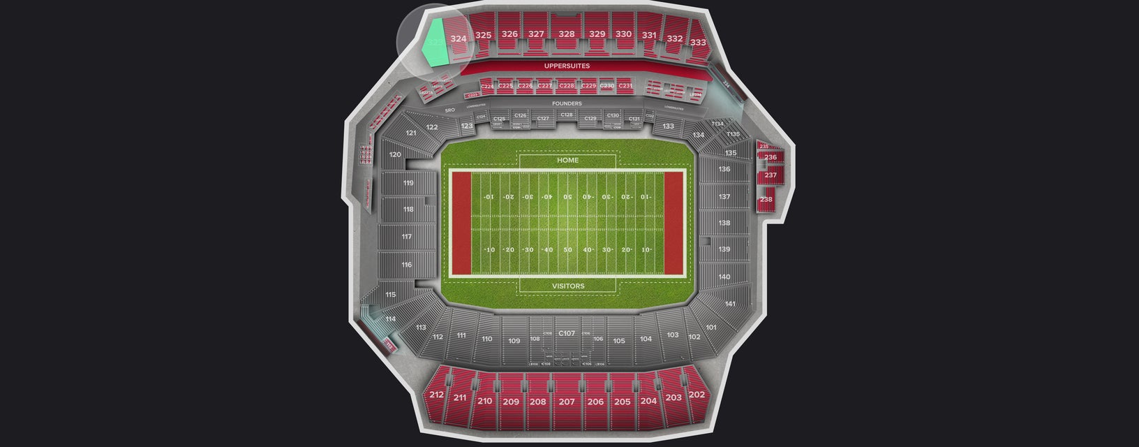 Seat view from Upper