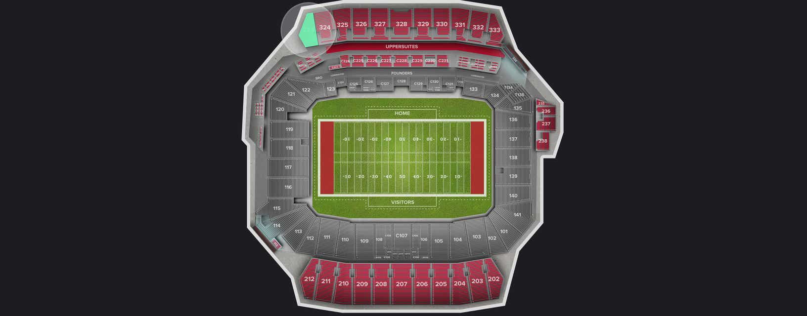 Seat view from Upper