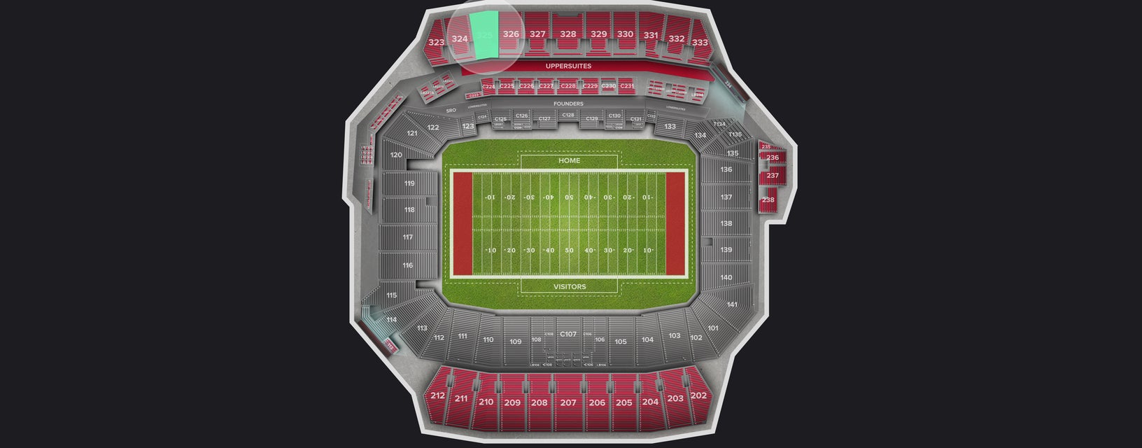 Seat view from Upper