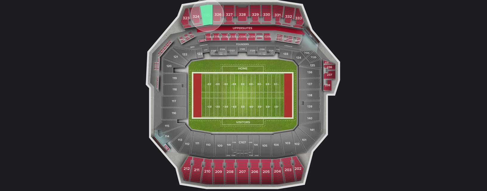 Seat view from Upper