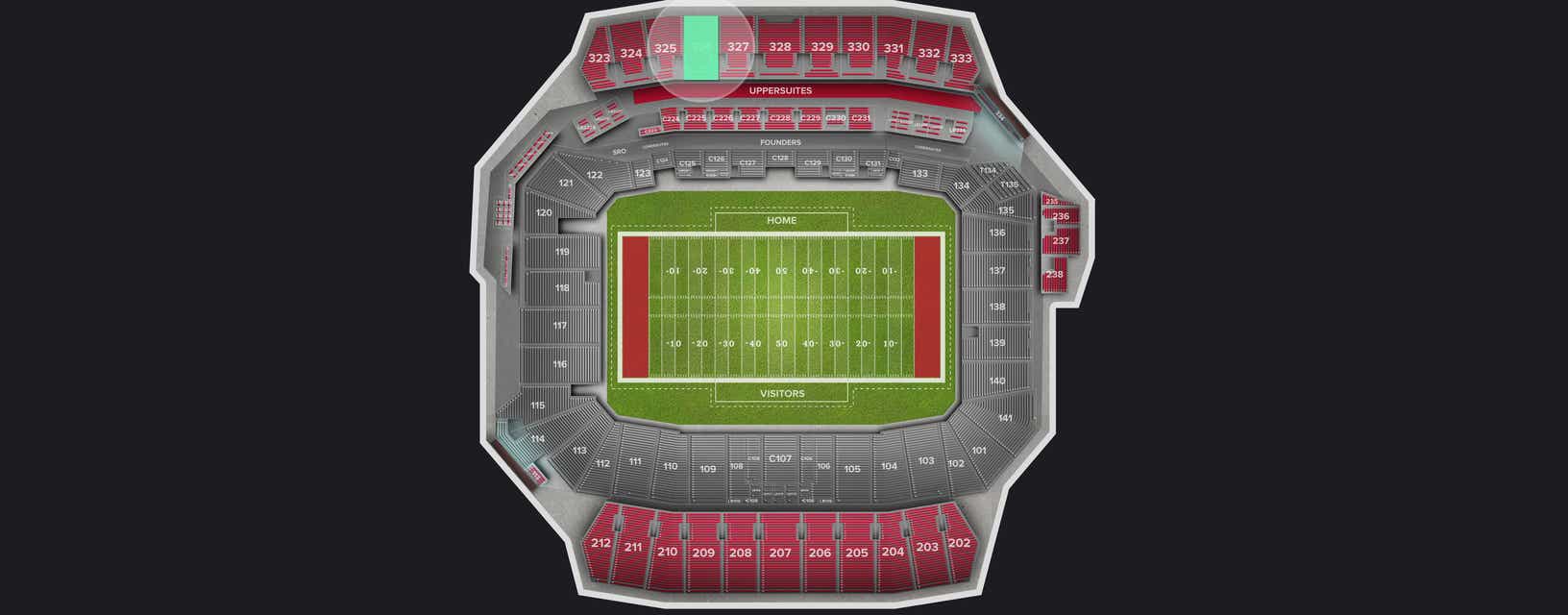 Seat view from Upper