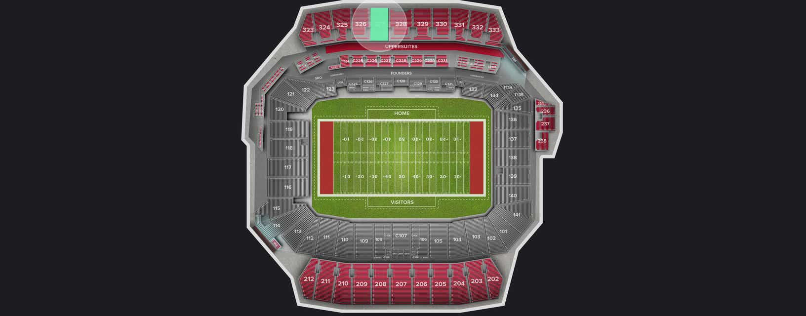 Seat view from Upper