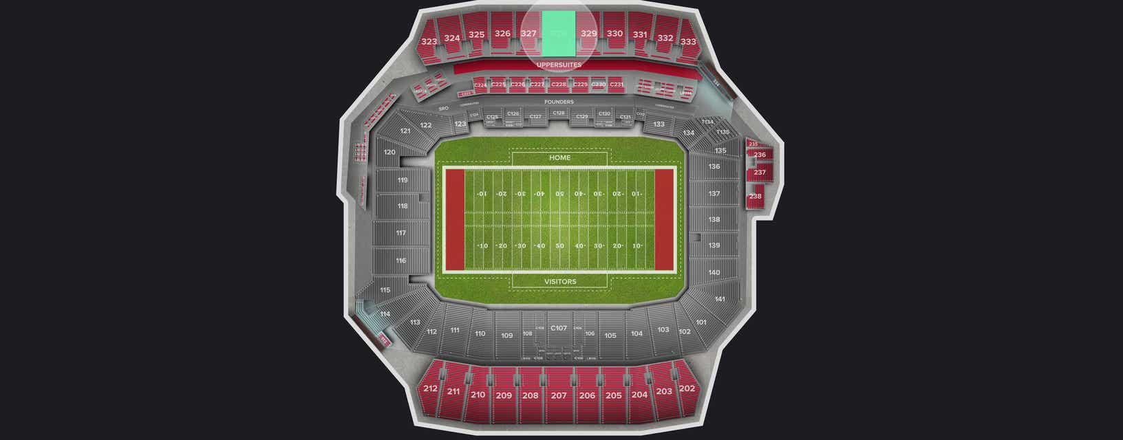 Seat view from Upper