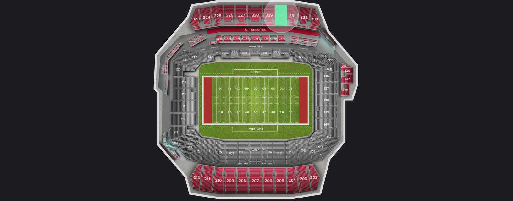 Seat view from Upper