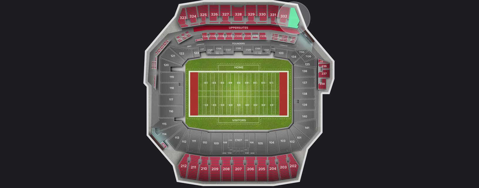 Seat view from Upper