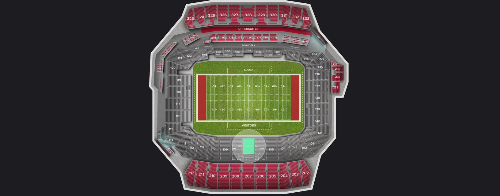 Seat view from Club