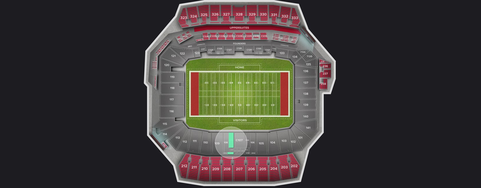 Seat view from Club