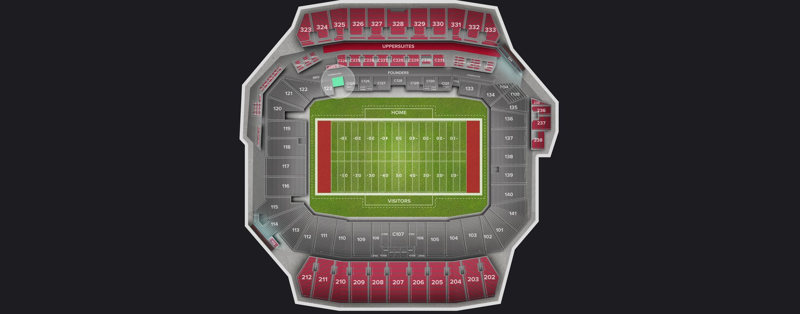 Seat view from Club