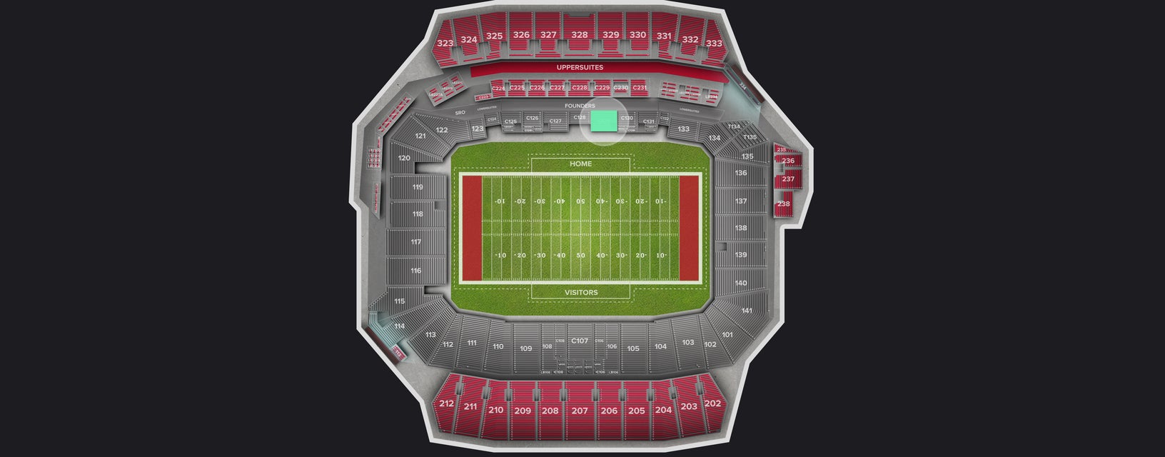 Seat view from Club
