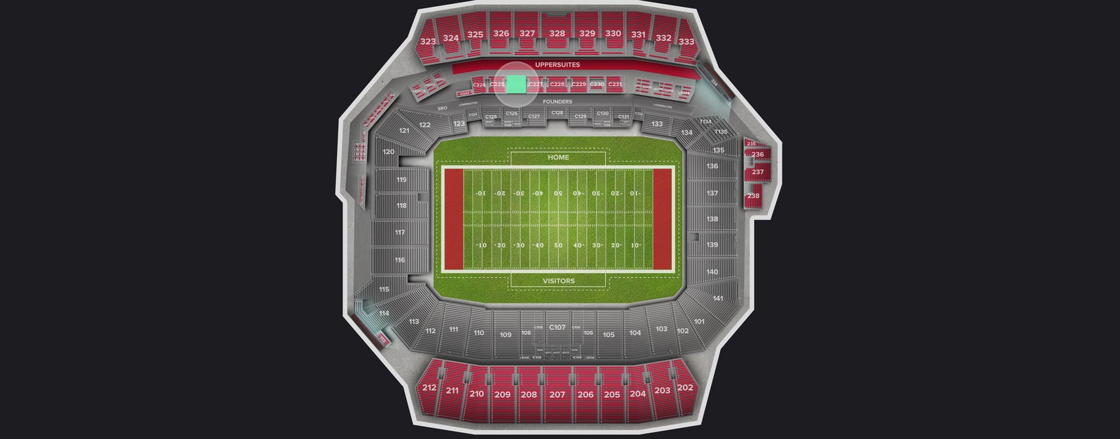 Seat view from Club