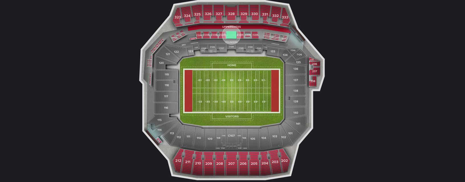 Seat view from Club