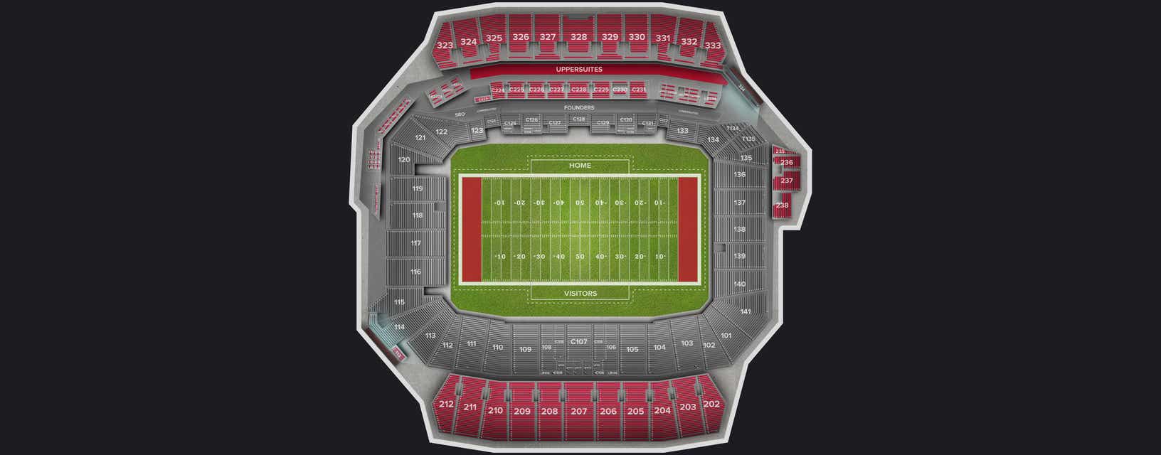 Seat view from General Admission