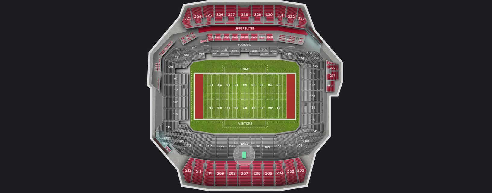 Seat view from Loge Box