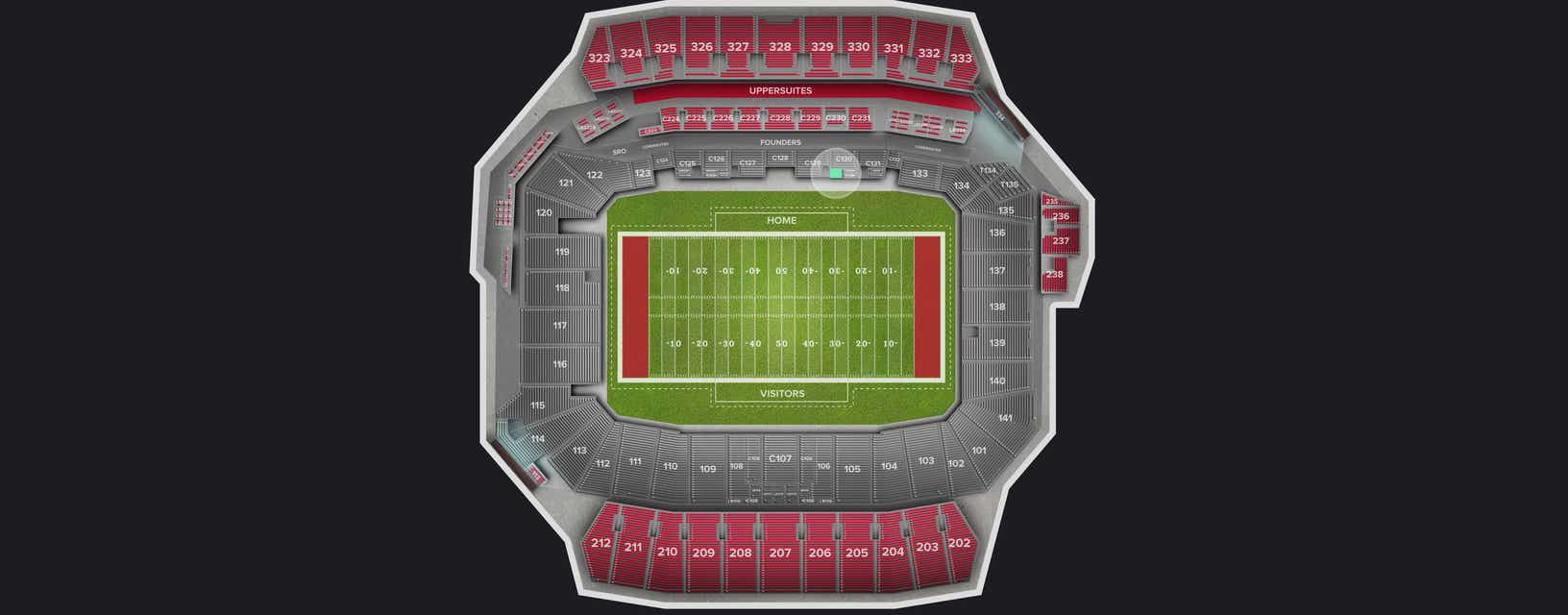 Seat view from Loge Box
