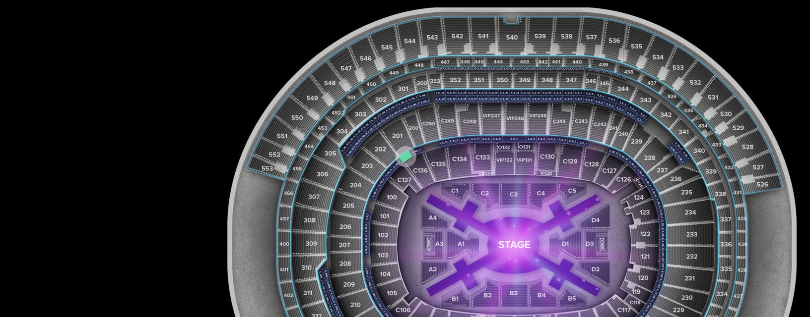 Seat view from 