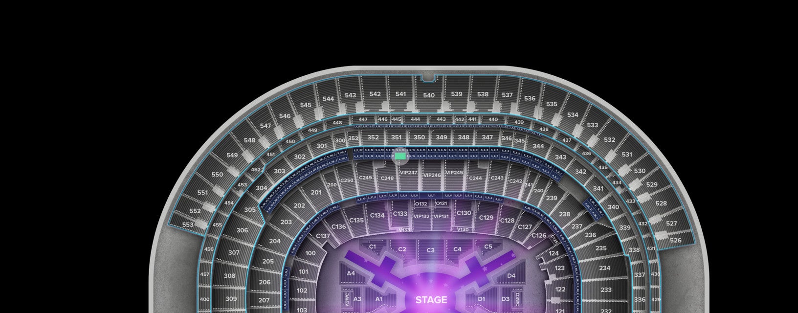 Seat view from Suite