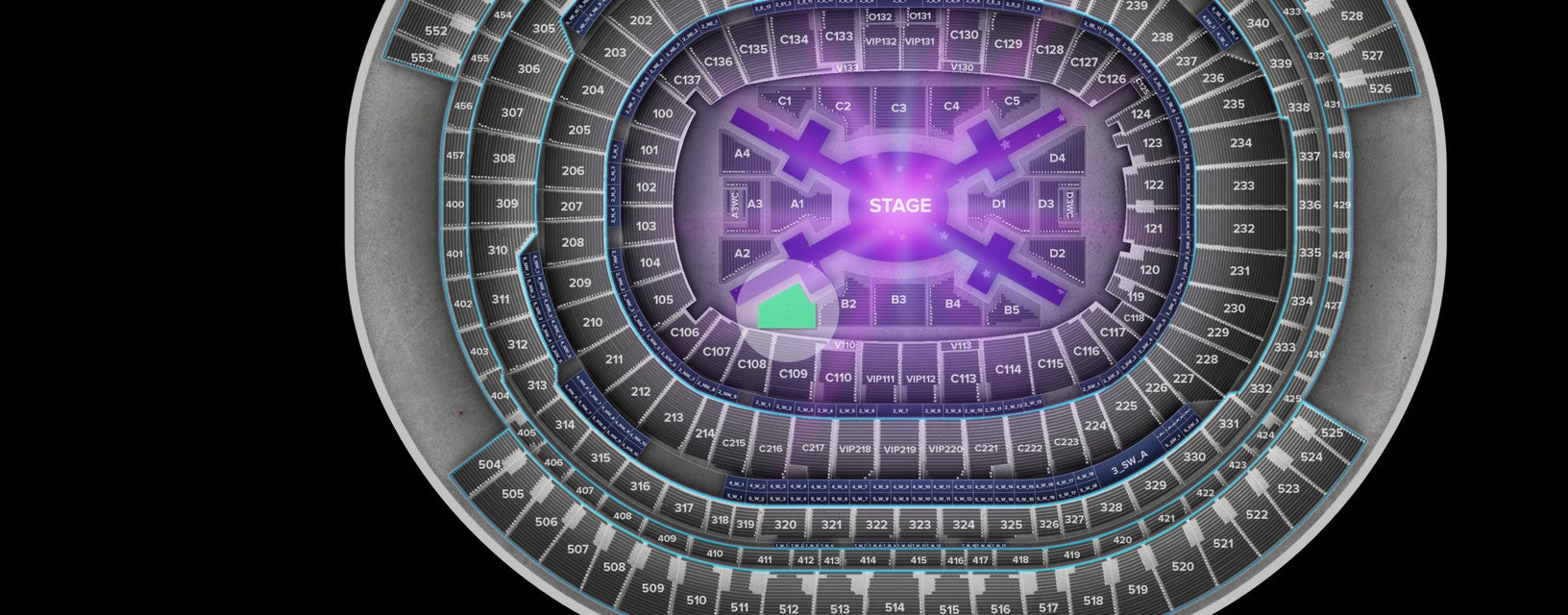 Seat view from Floor