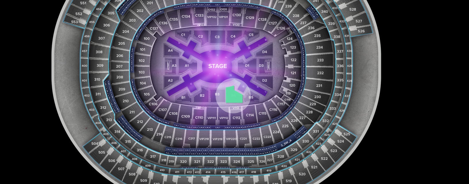 Seat view from Floor