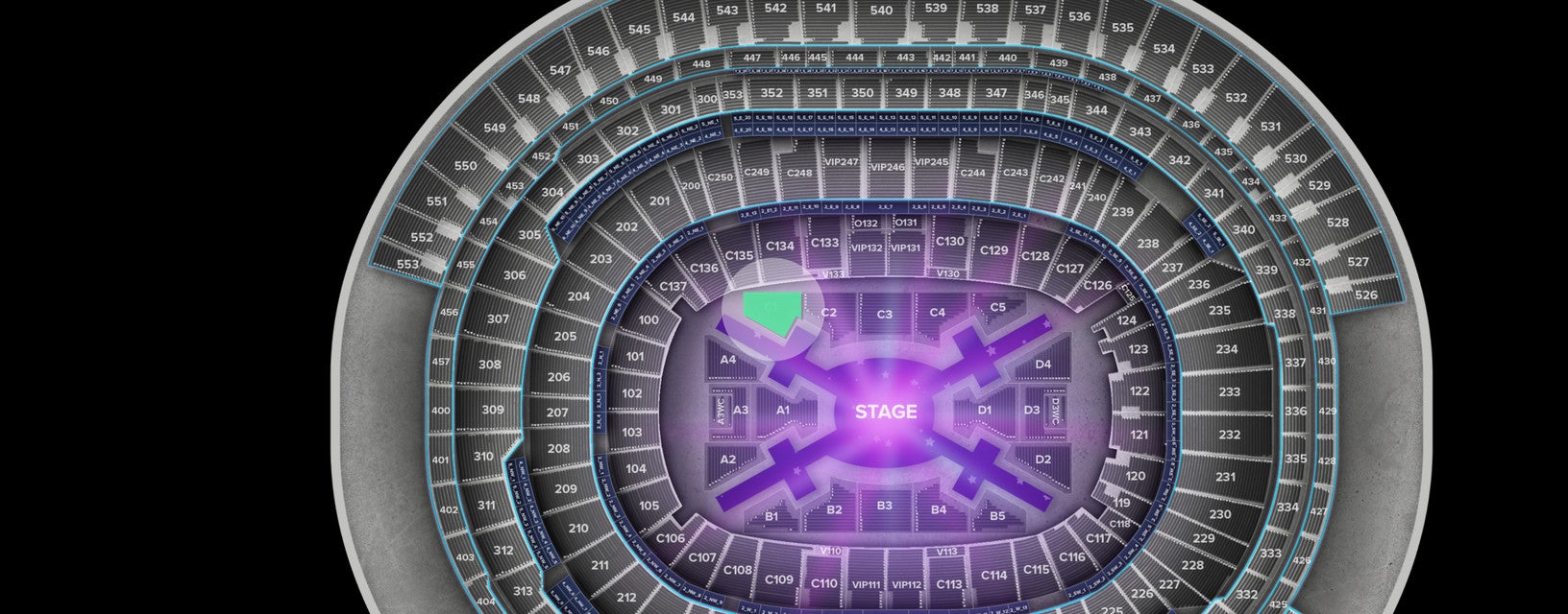 Seat view from Floor