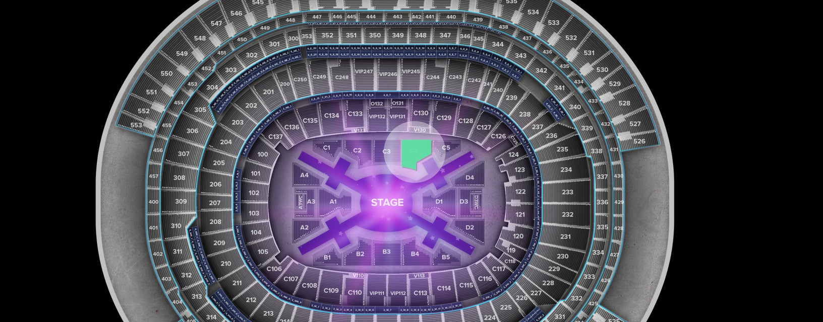 Seat view from Floor