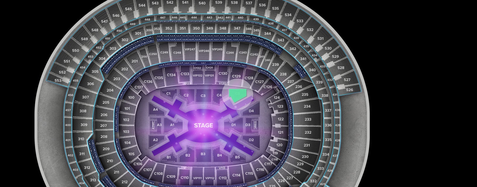 Seat view from Floor