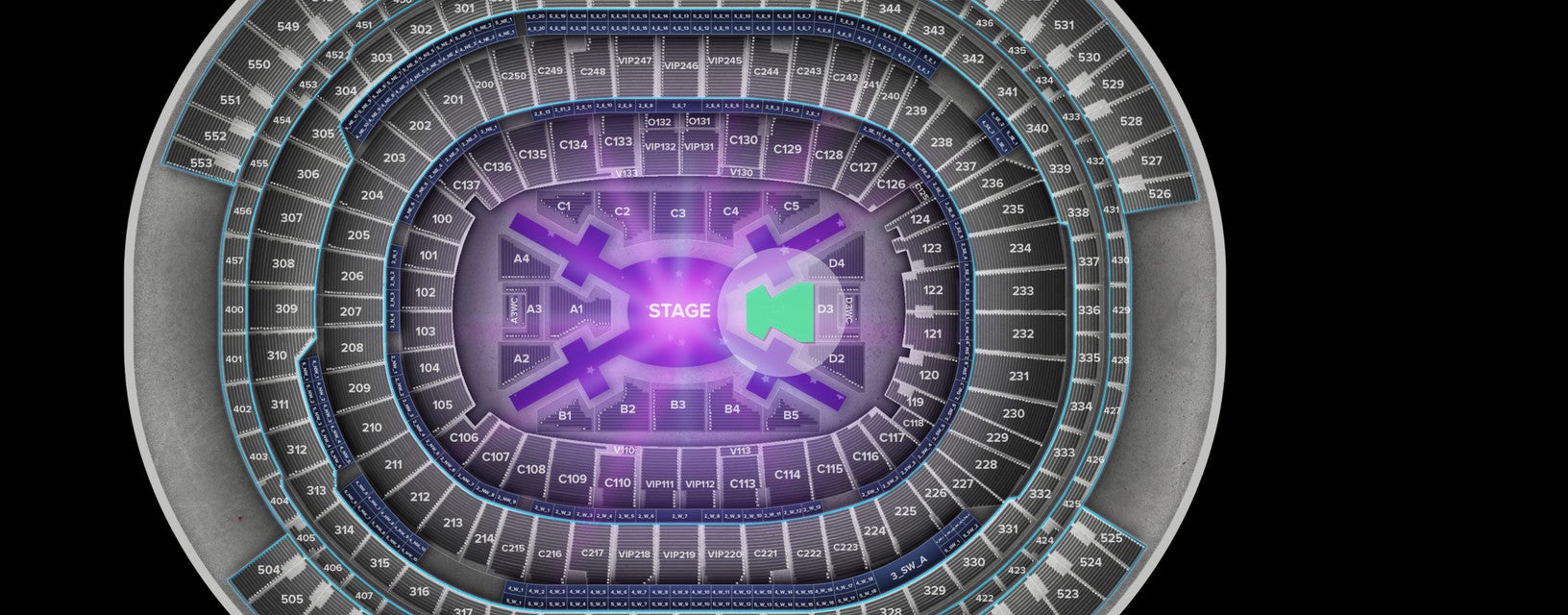 Seat view from Floor