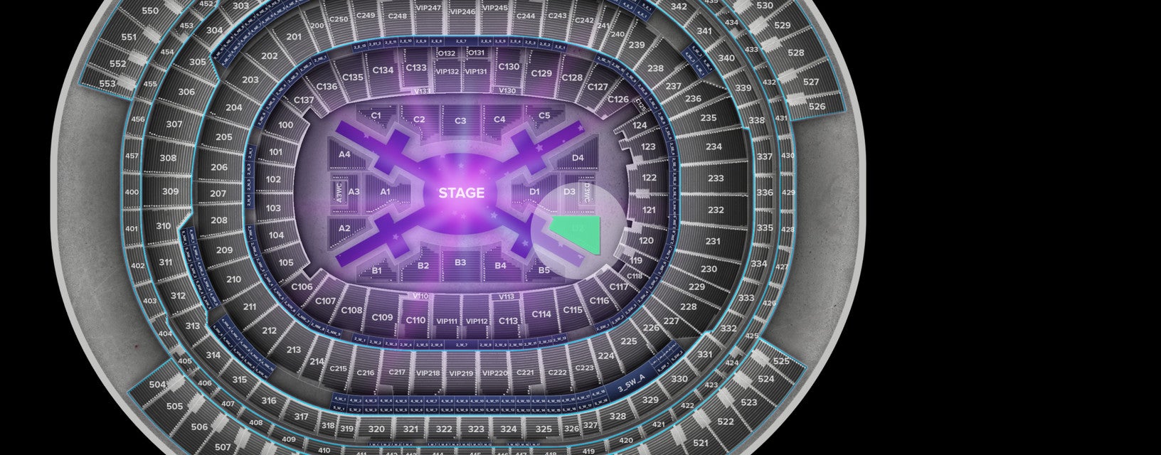 Seat view from Floor