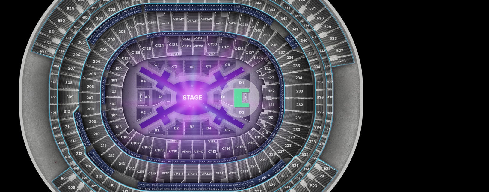 Seat view from Floor