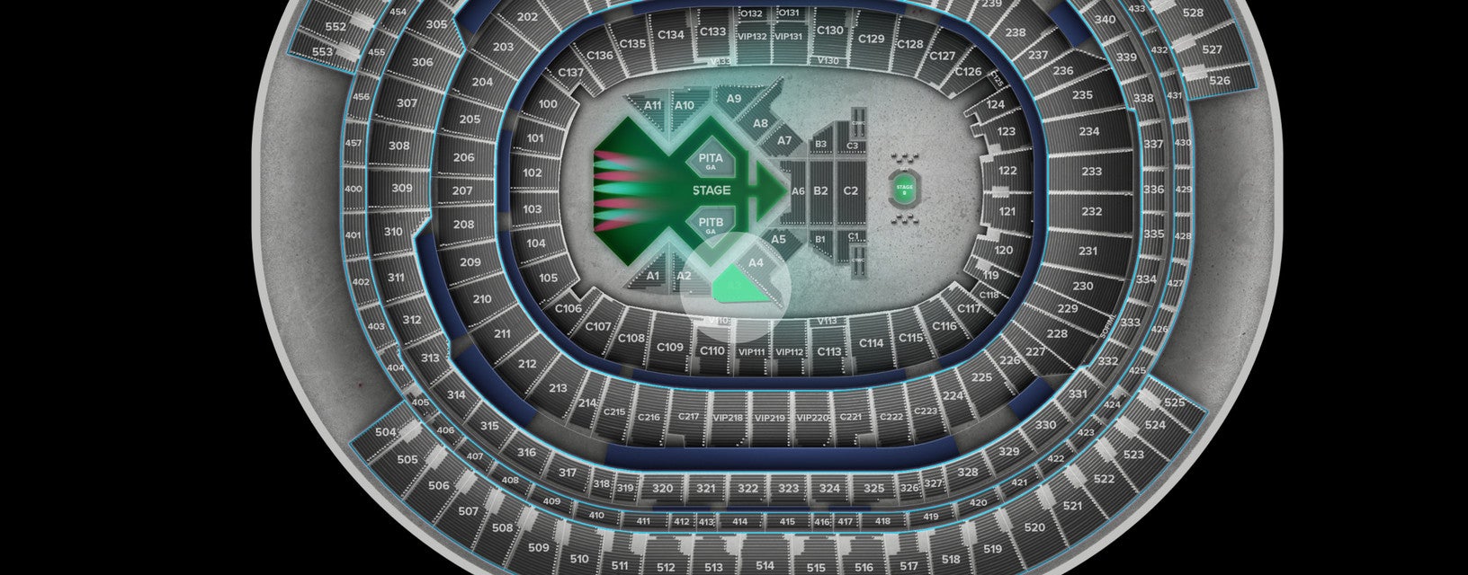 Seat view from Floor