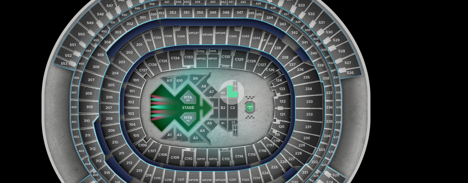 Seat view from Floor