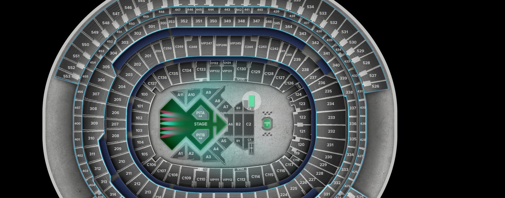 Seat view from 