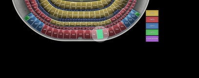 Seat view from 500 Level