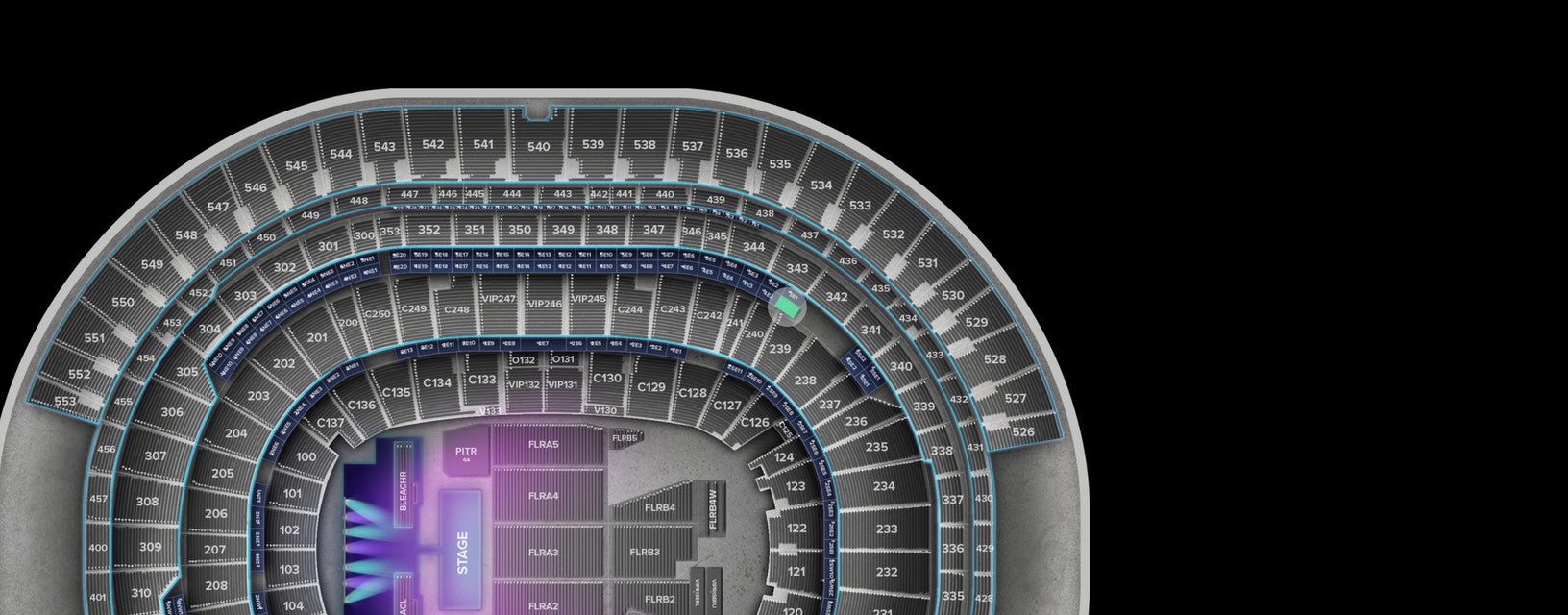 Seat view from Suite