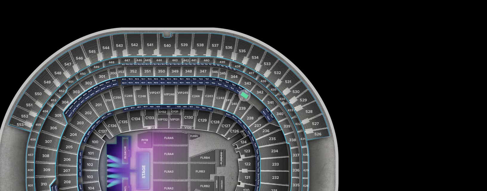 Seat view from Suite