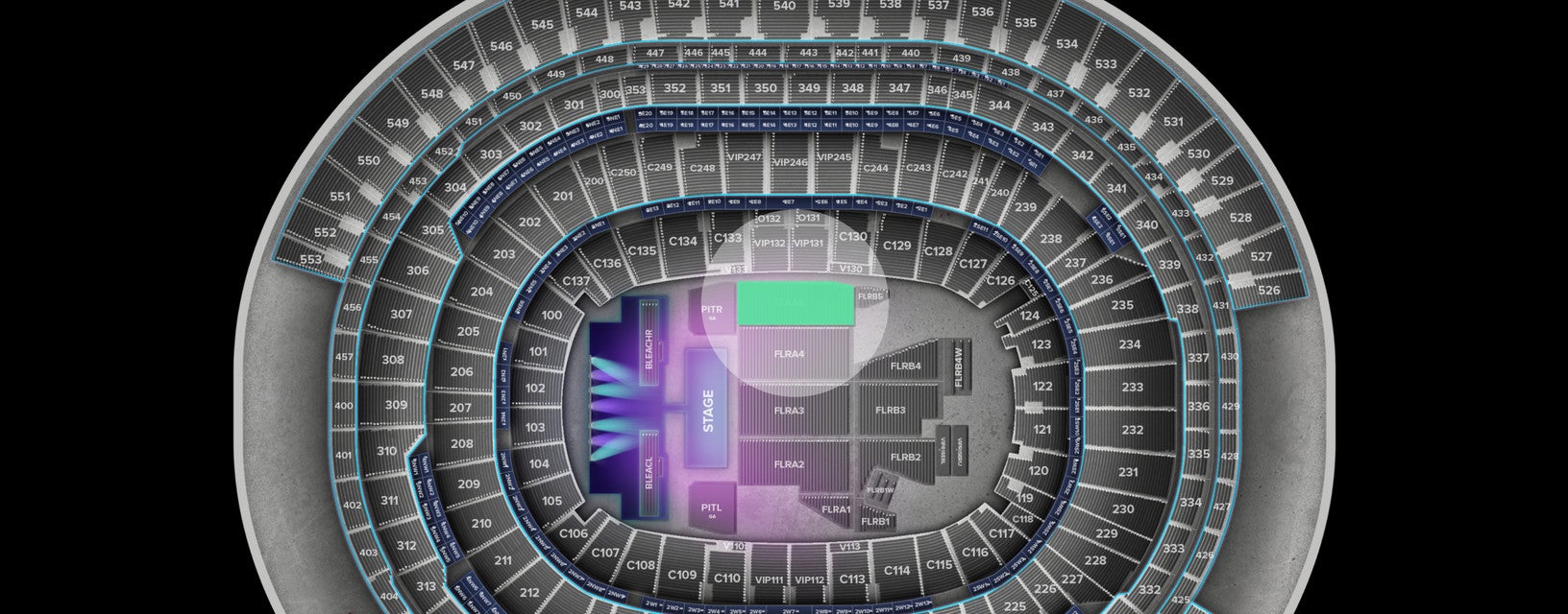 Seat view from Floor