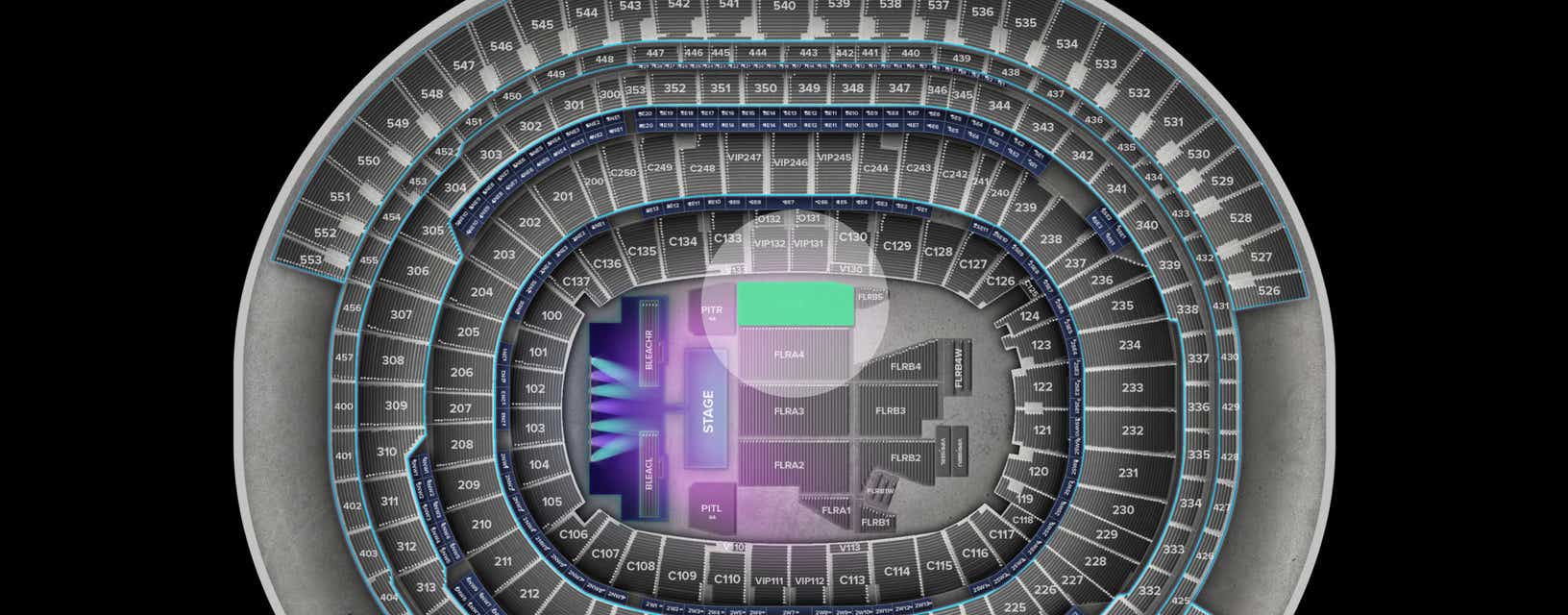 Seat view from Floor