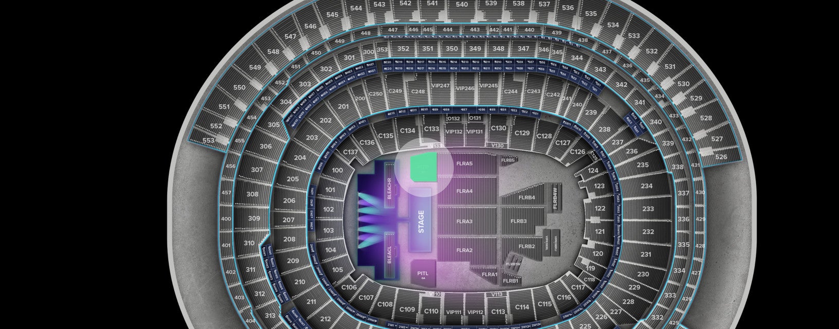 Seat view from Pit