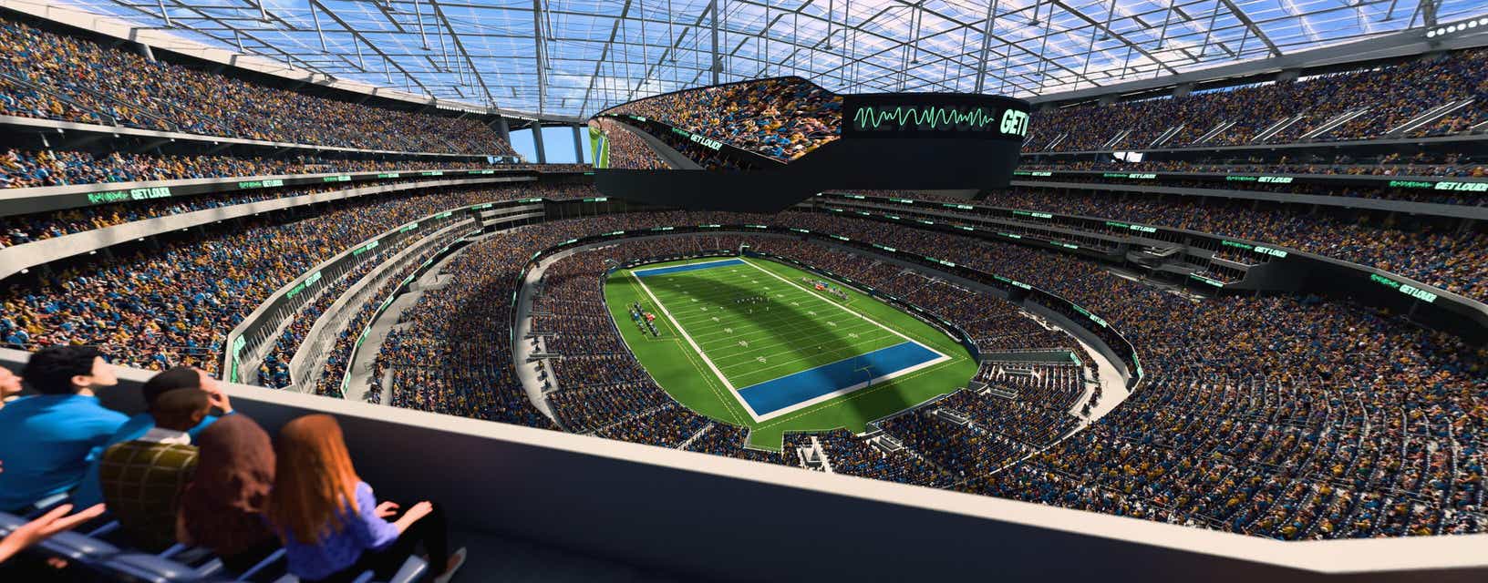 Seat view from 400 Level